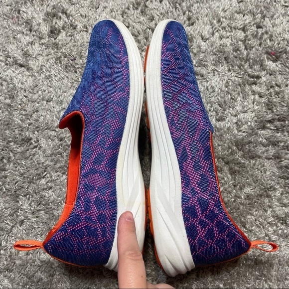 Vionic agile Hydra active slip on shoes sz 9 purple orange animal print sneaker - Picture 4 of 9